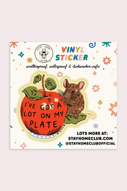 S122 A Lot On My Plate Vinyl Sticker