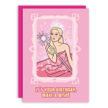 Happy Birthday Make A Wish Good Witch Greeting Card
