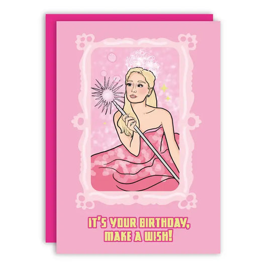 Happy Birthday Make A Wish Good Witch Greeting Card