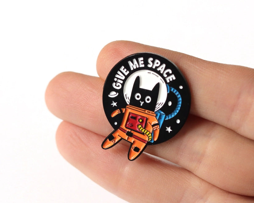 @72 Astronaut Cat Enamel Pin