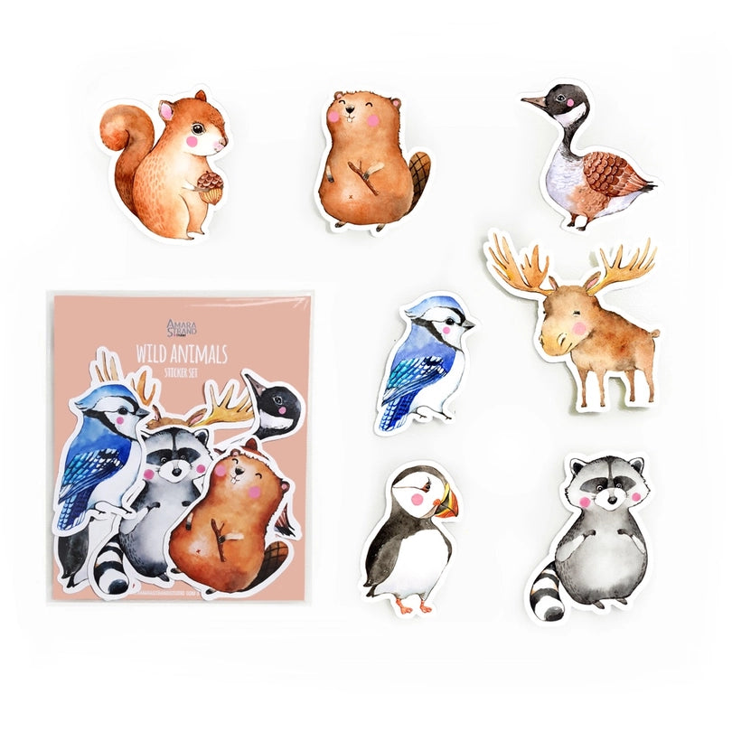 Wild Animals Sticker Set