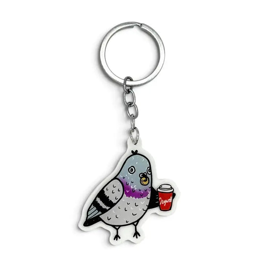 Toronto Pigeon Acrylic Keychain