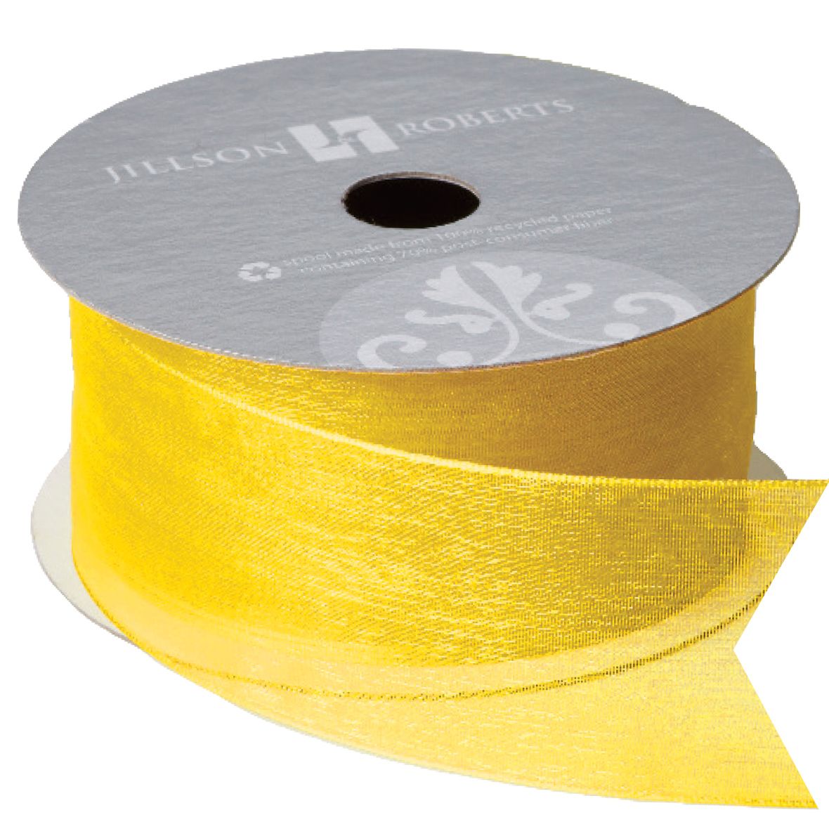 Solid Sheer Ribbon 1 1/2" Yellow