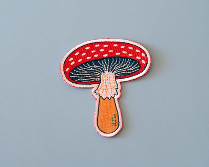 #136 Mushroom Iron-On Patch