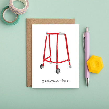 Zimmer Frame Birthday Card