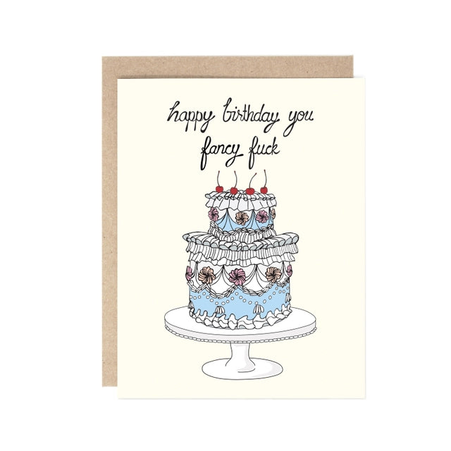 You Fancy Birthday Cake Card