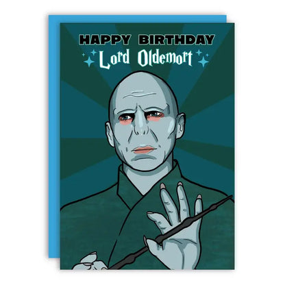 Lord Oldemort Magic Birthday Greeting Card