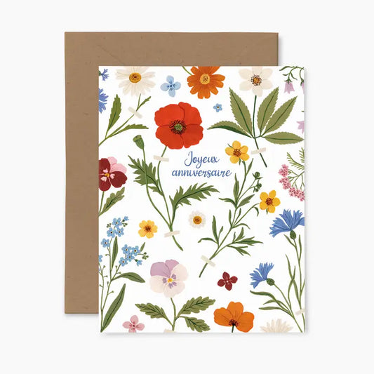 Herbarium Joyeux Anniversaire Card