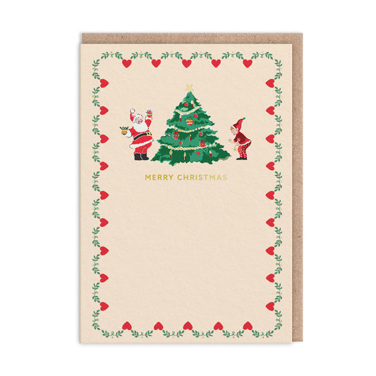 Cath Kidston Merry Christmas Santa Card
