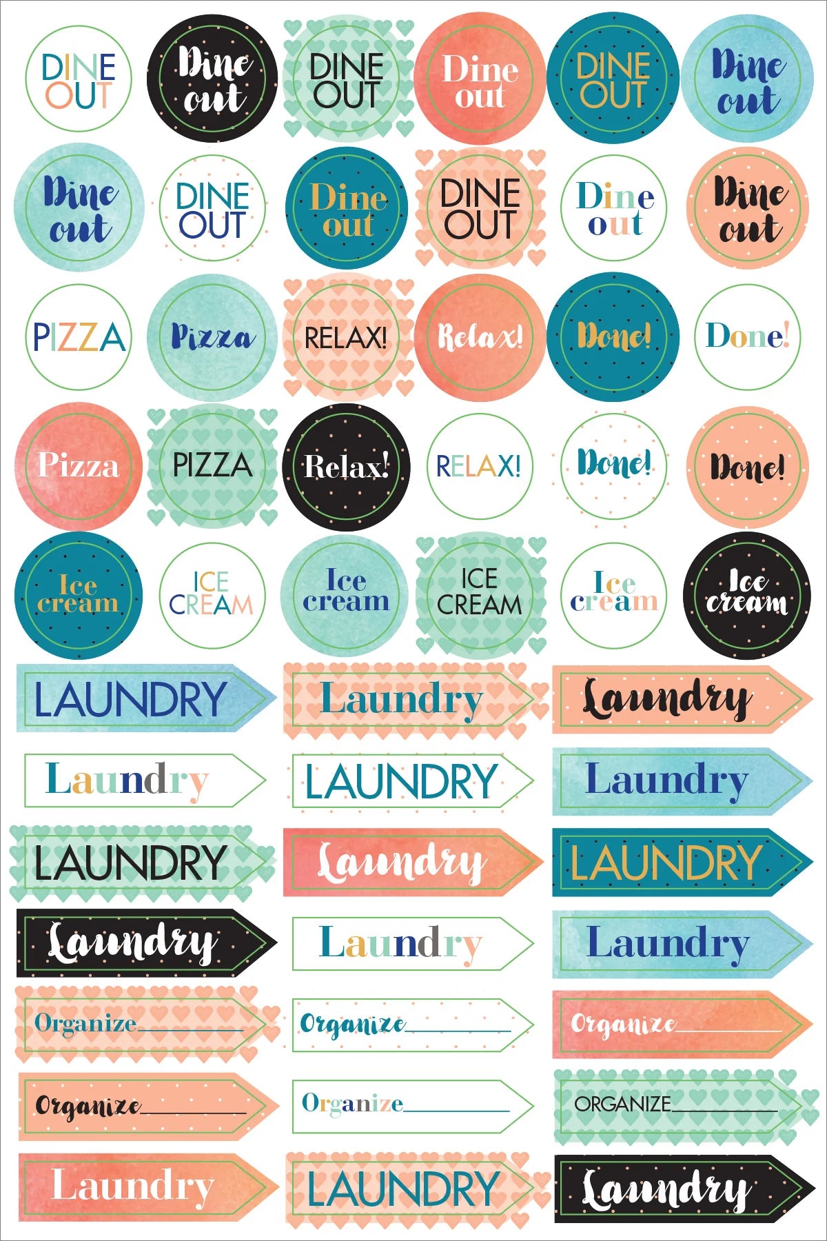 Moms Planner Stickers