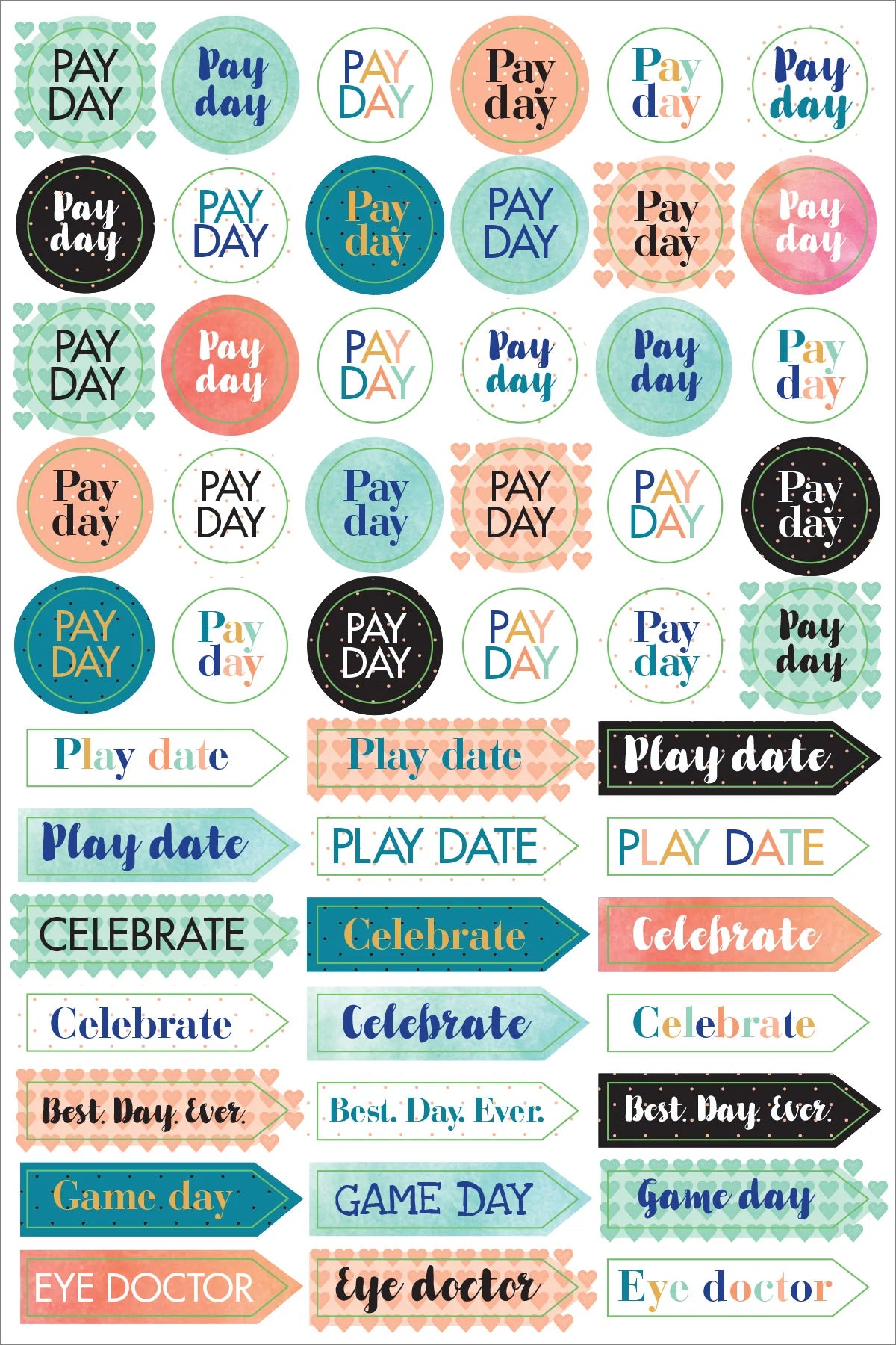 Moms Planner Stickers