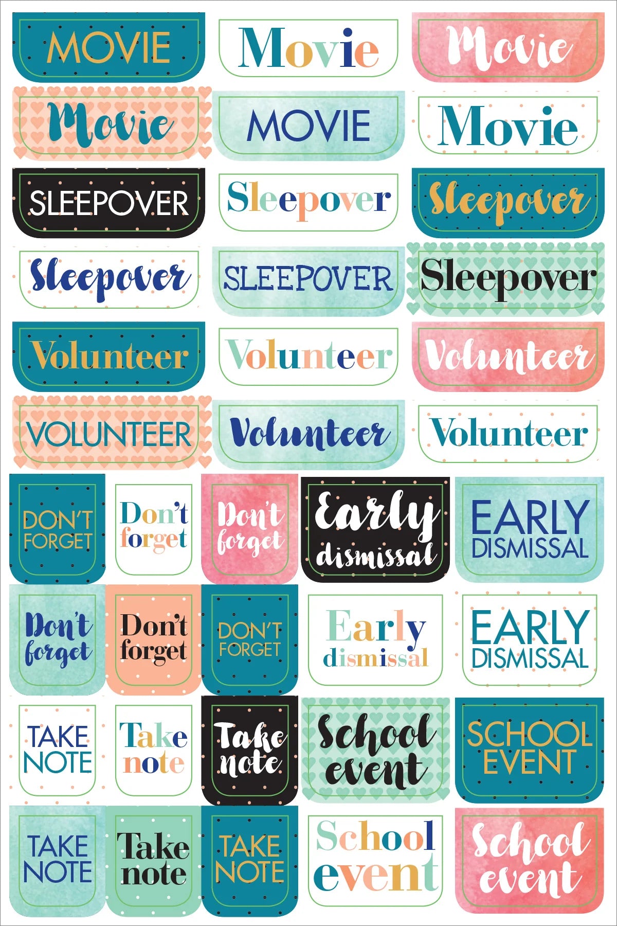 Moms Planner Stickers