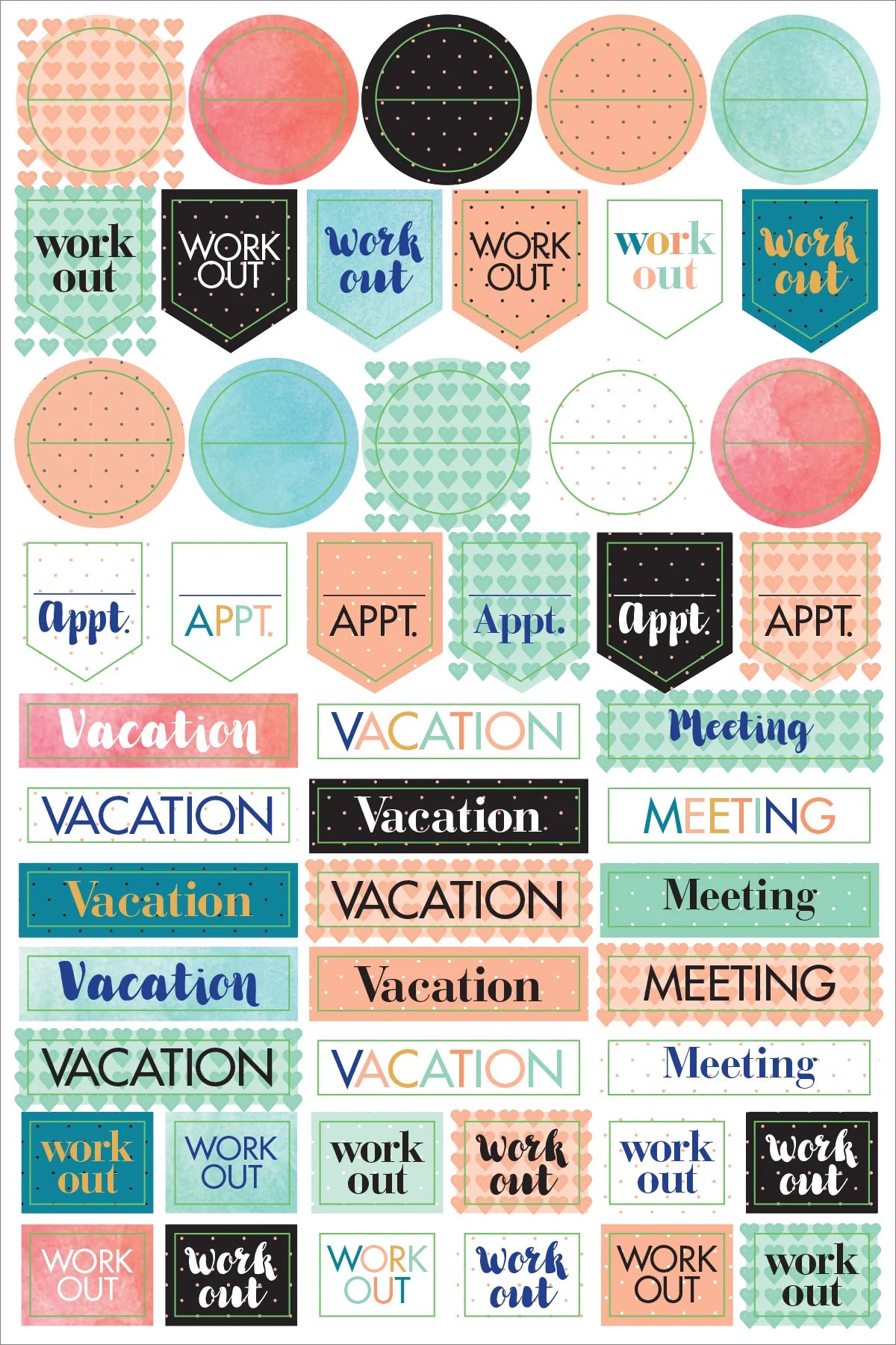 Moms Planner Stickers