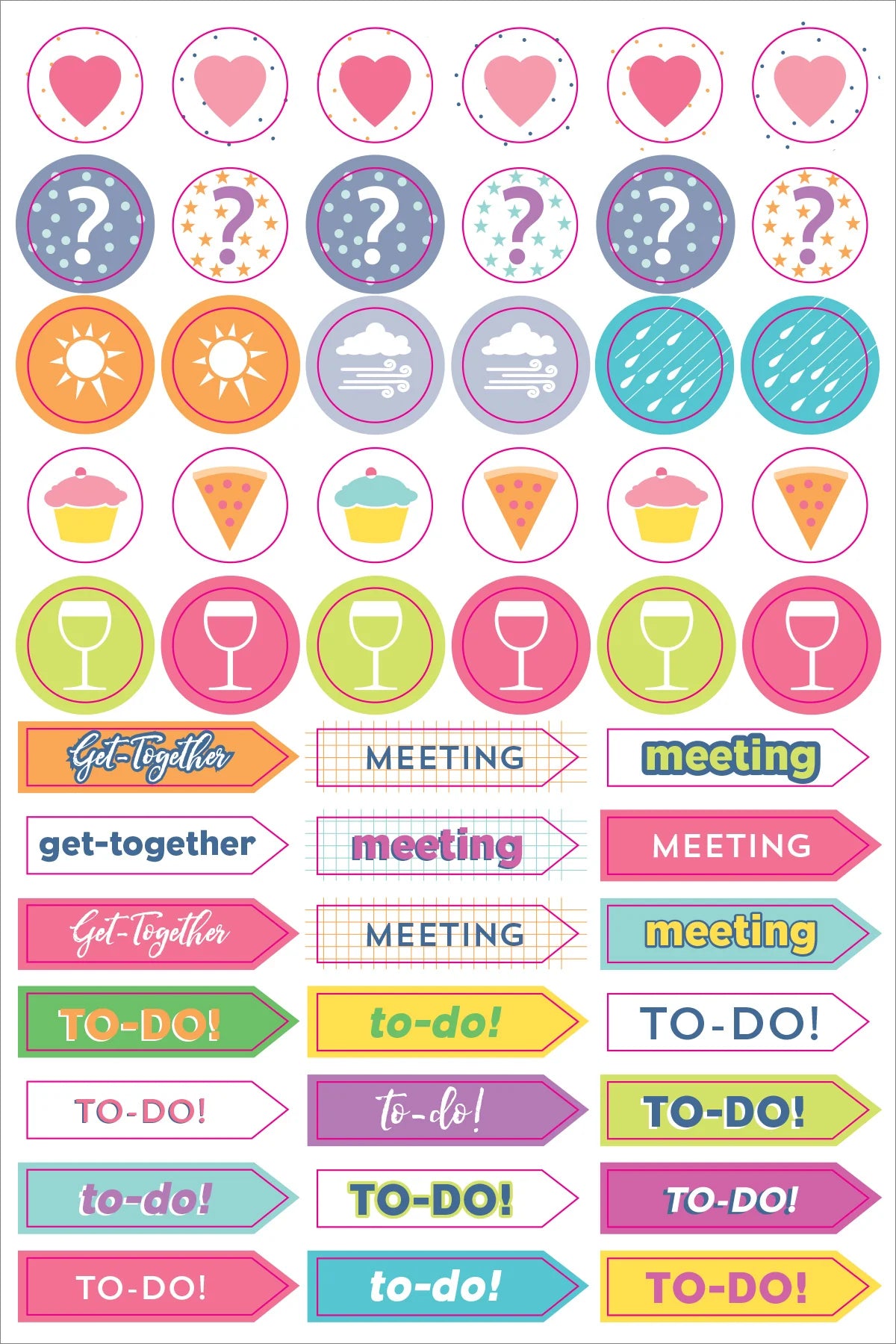 Weekly Planner Stickers