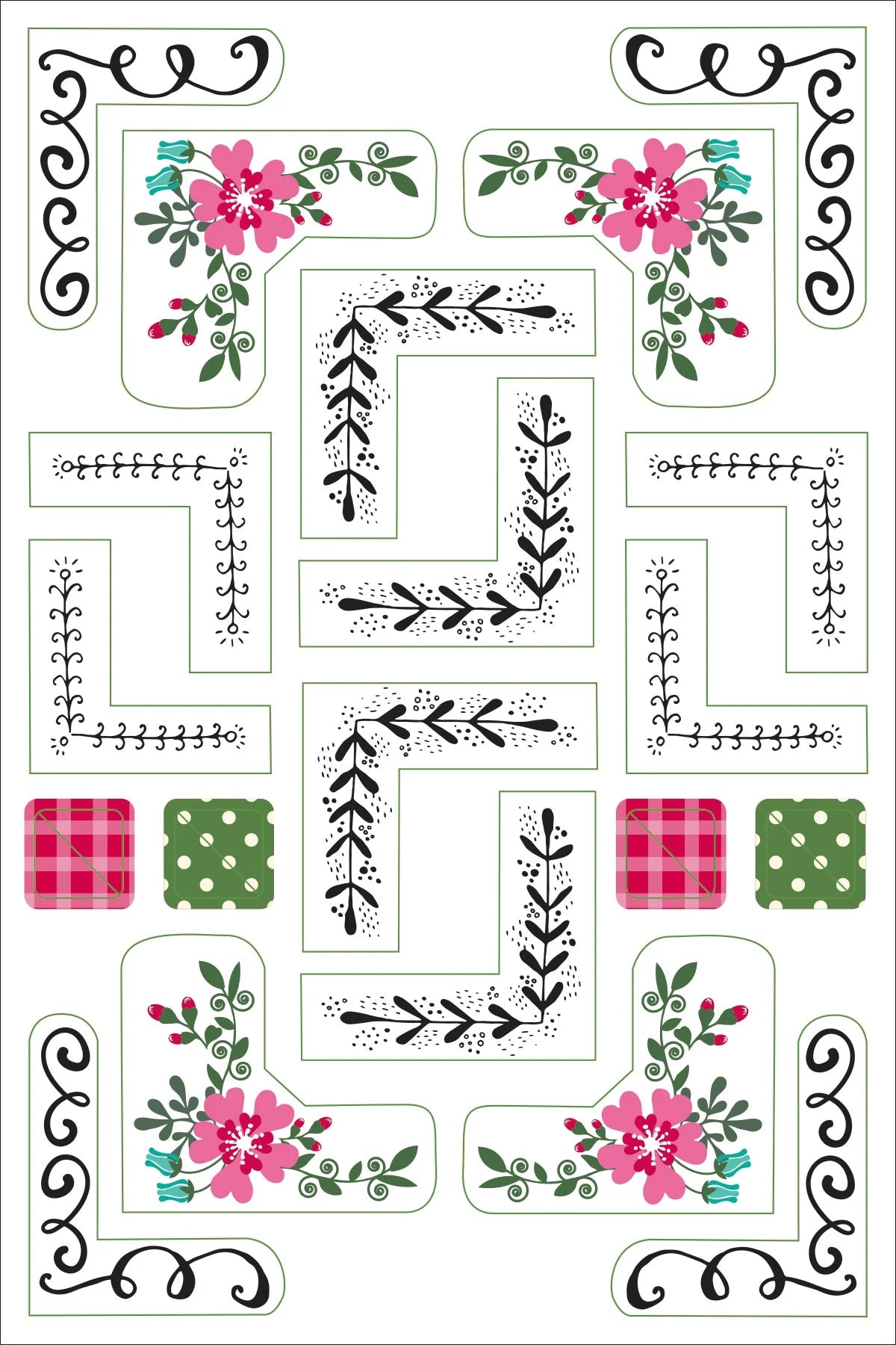 Border And Frames Planner Stickers