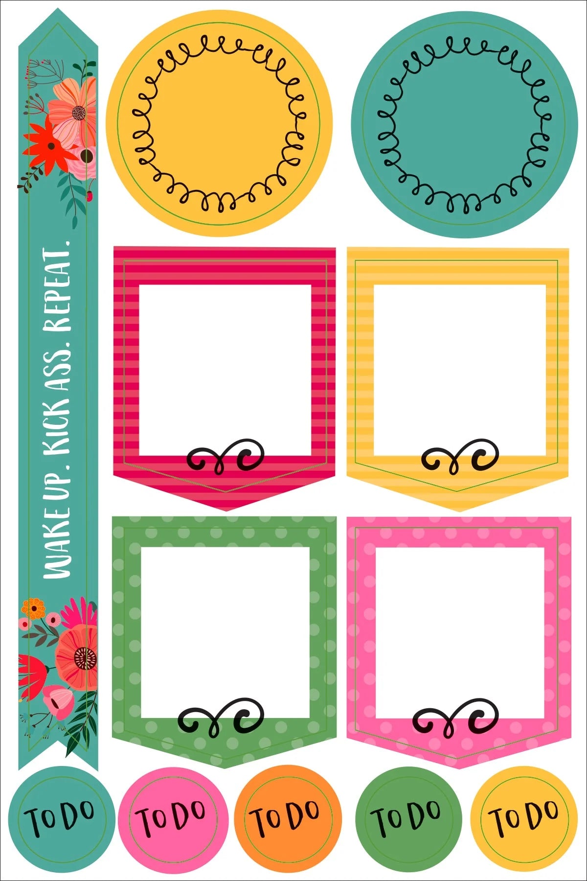 Border And Frames Planner Stickers