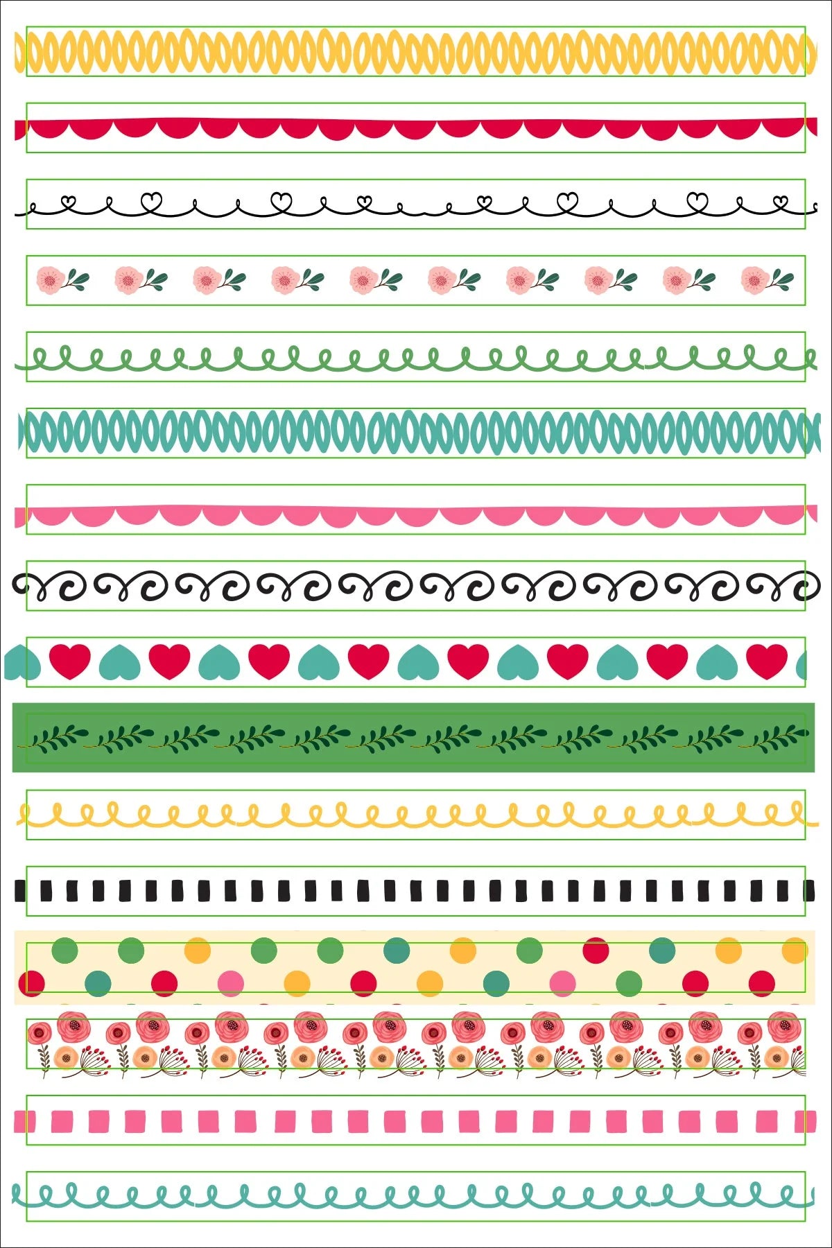 Border And Frames Planner Stickers