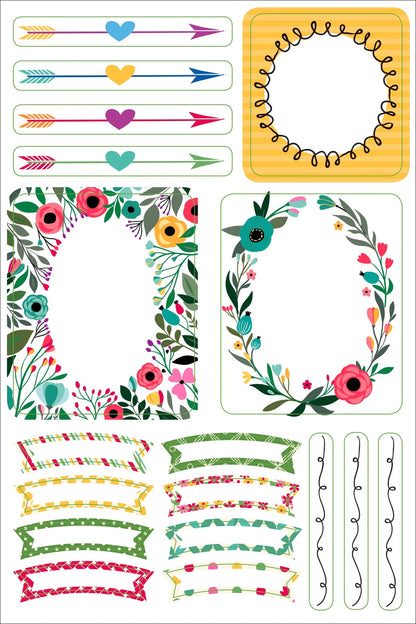 Border And Frames Planner Stickers