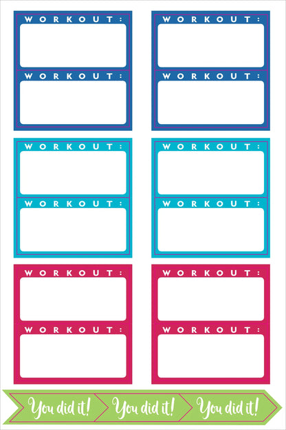 Essentials Health & Fitness Planner Stickers