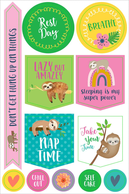 Essentials Sloth Planner Stickers