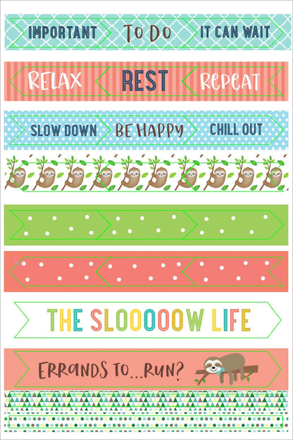 Essentials Sloth Planner Stickers