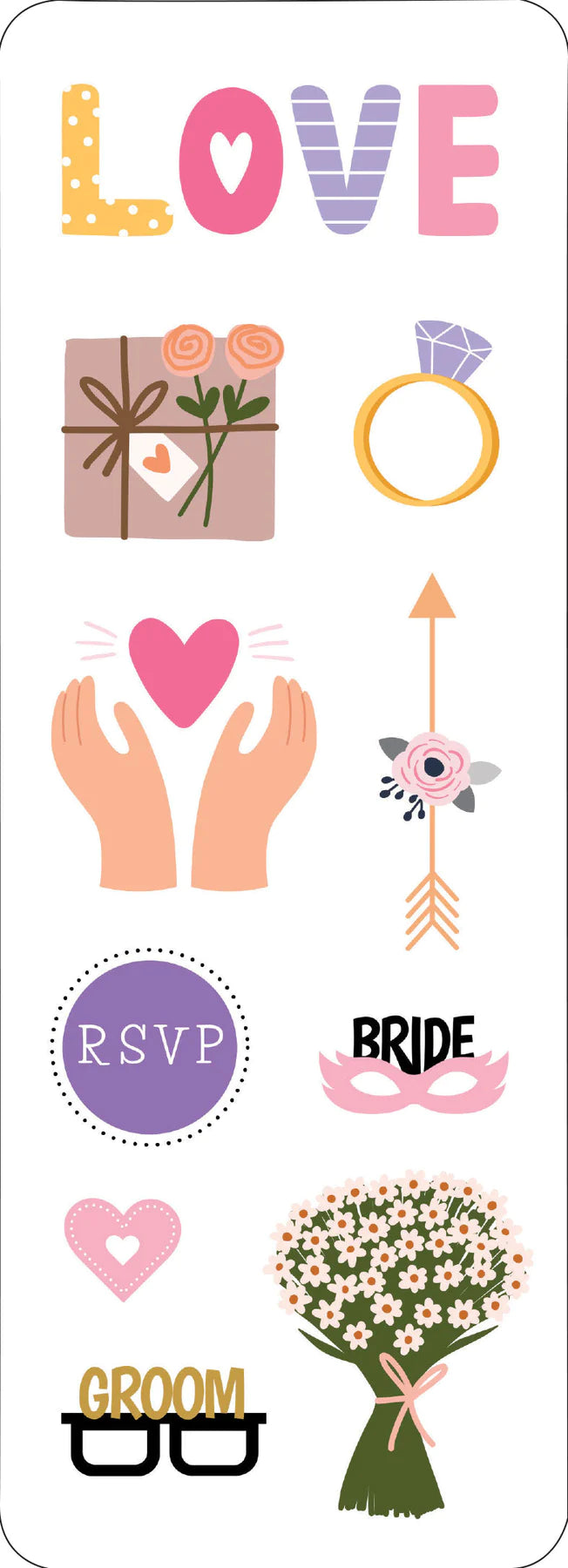 Sticker Set Wedding