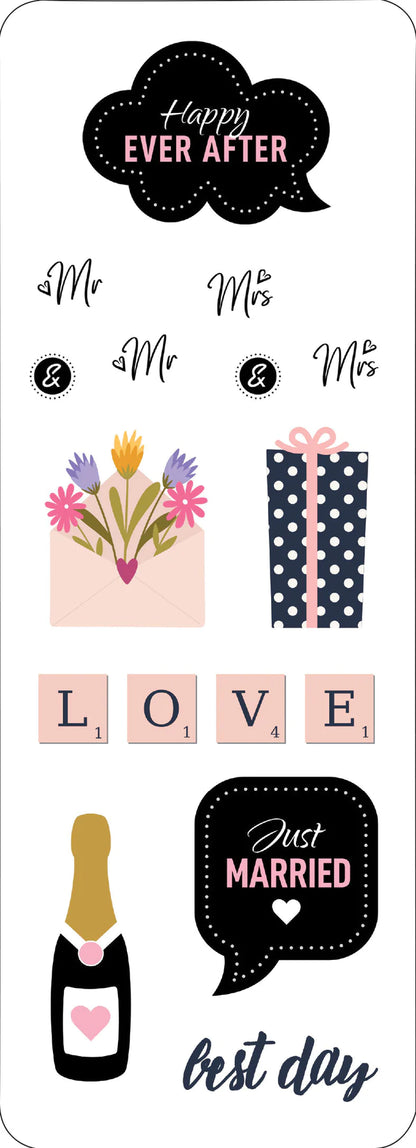 Sticker Set Wedding