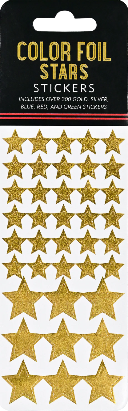 Color Foil Stars Sticker Set