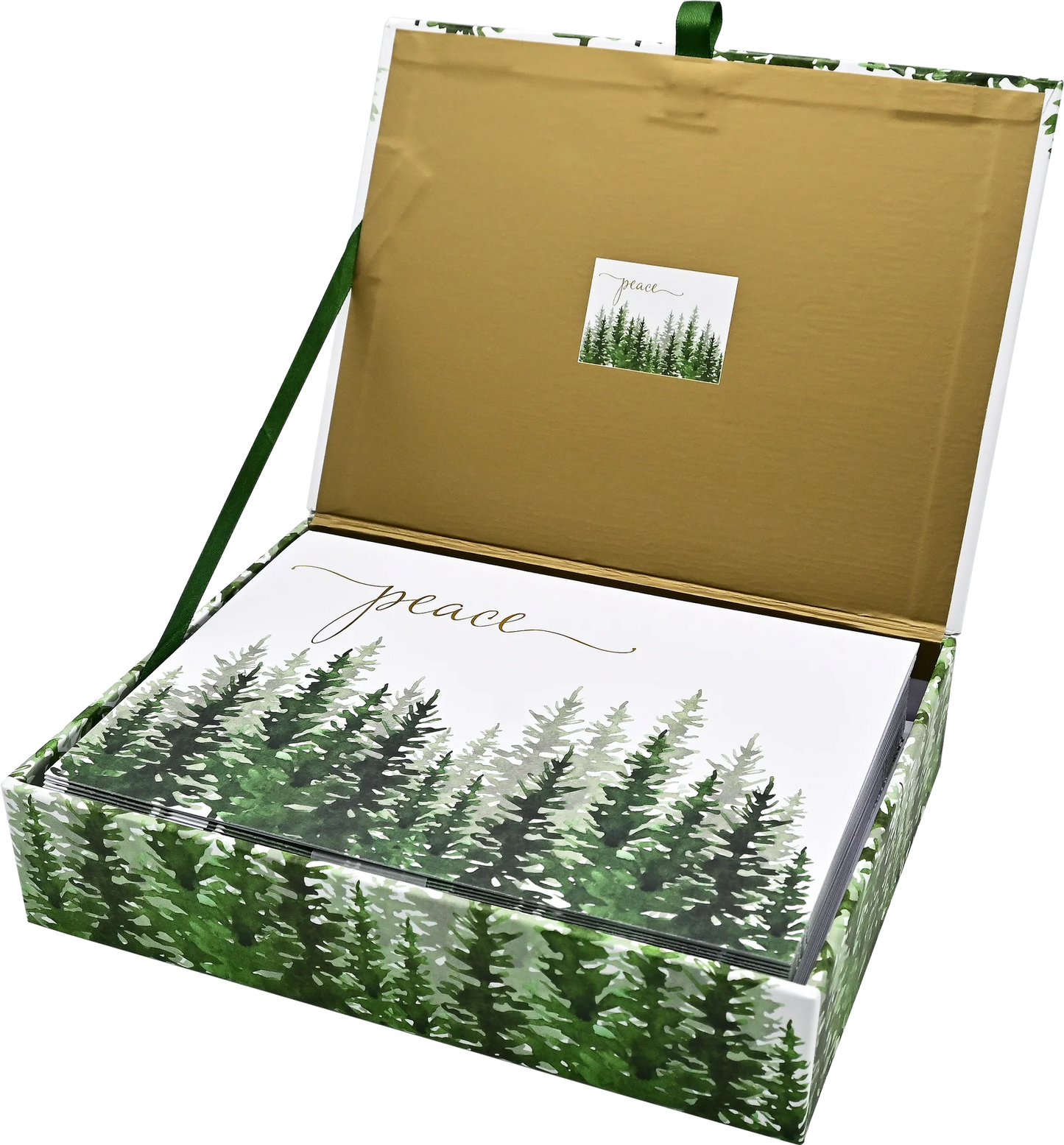 Winter Evergreens Holiday Deluxe Boxed Cards