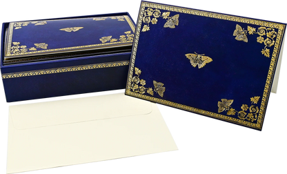 Glided Butterflies Blank Boxed Cards