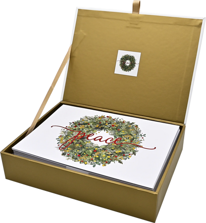 Wreath Of Peace Holiday Deluxe Boxed Cards