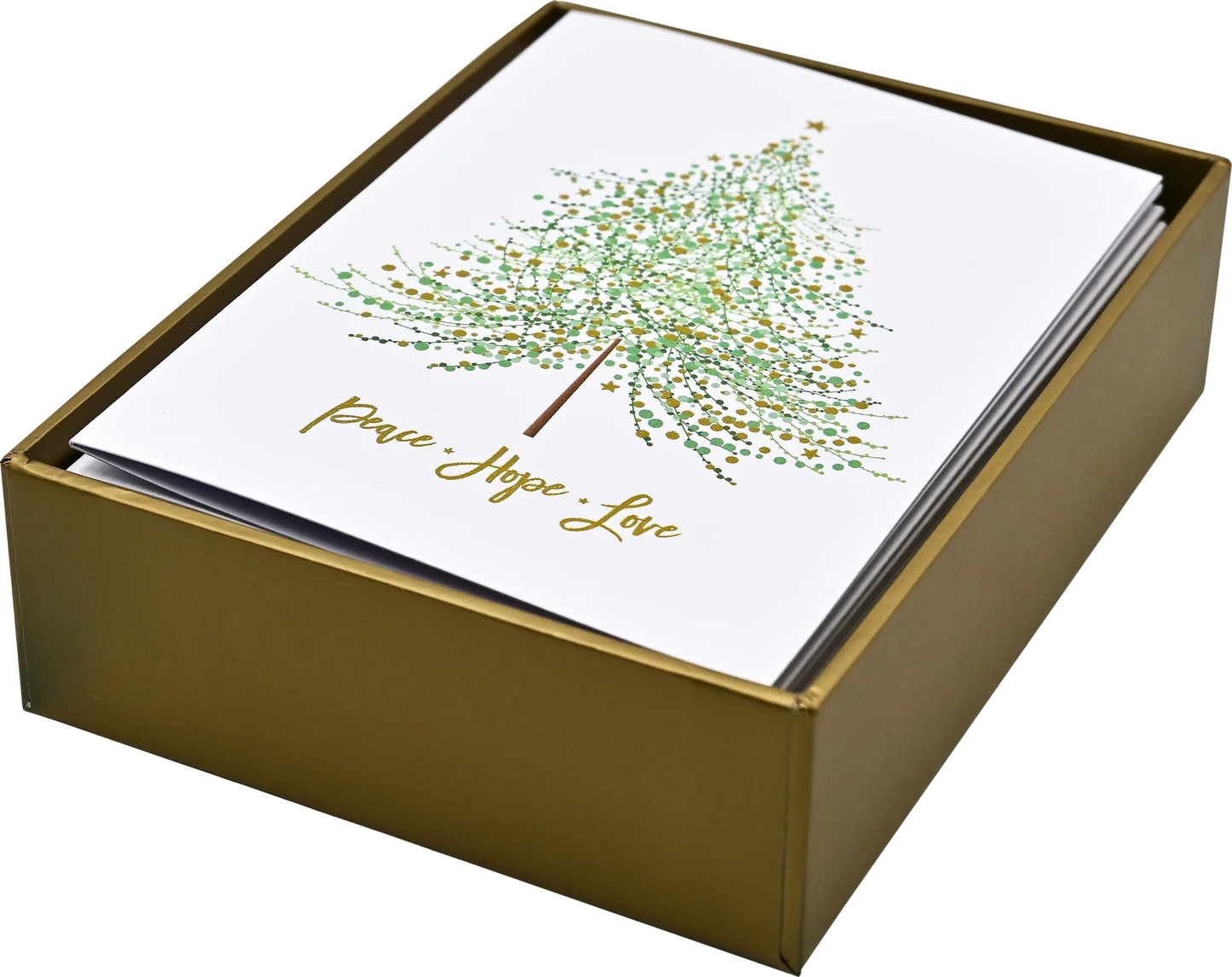 Tree Of Festive Wishes Holiday Half Boxed Cards