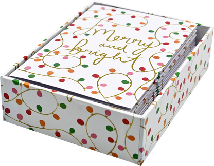 Merry And Bright Holiday Half Boxed Cards