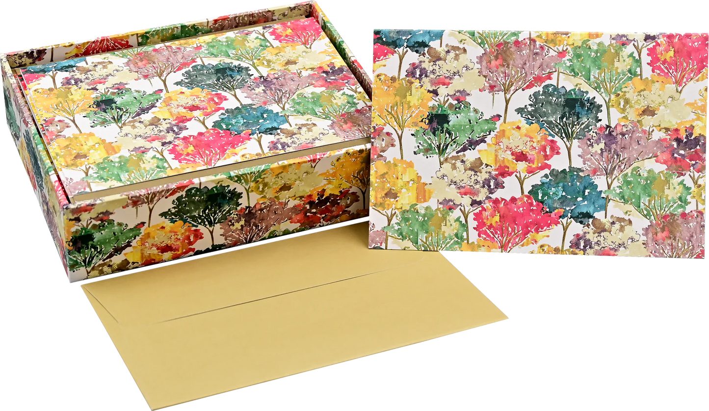 Autumn Leaves Blank Boxed Note Cards