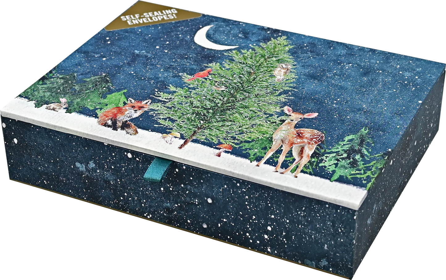 Moonlit Forest Friends Holiday Deluxe Boxed Cards