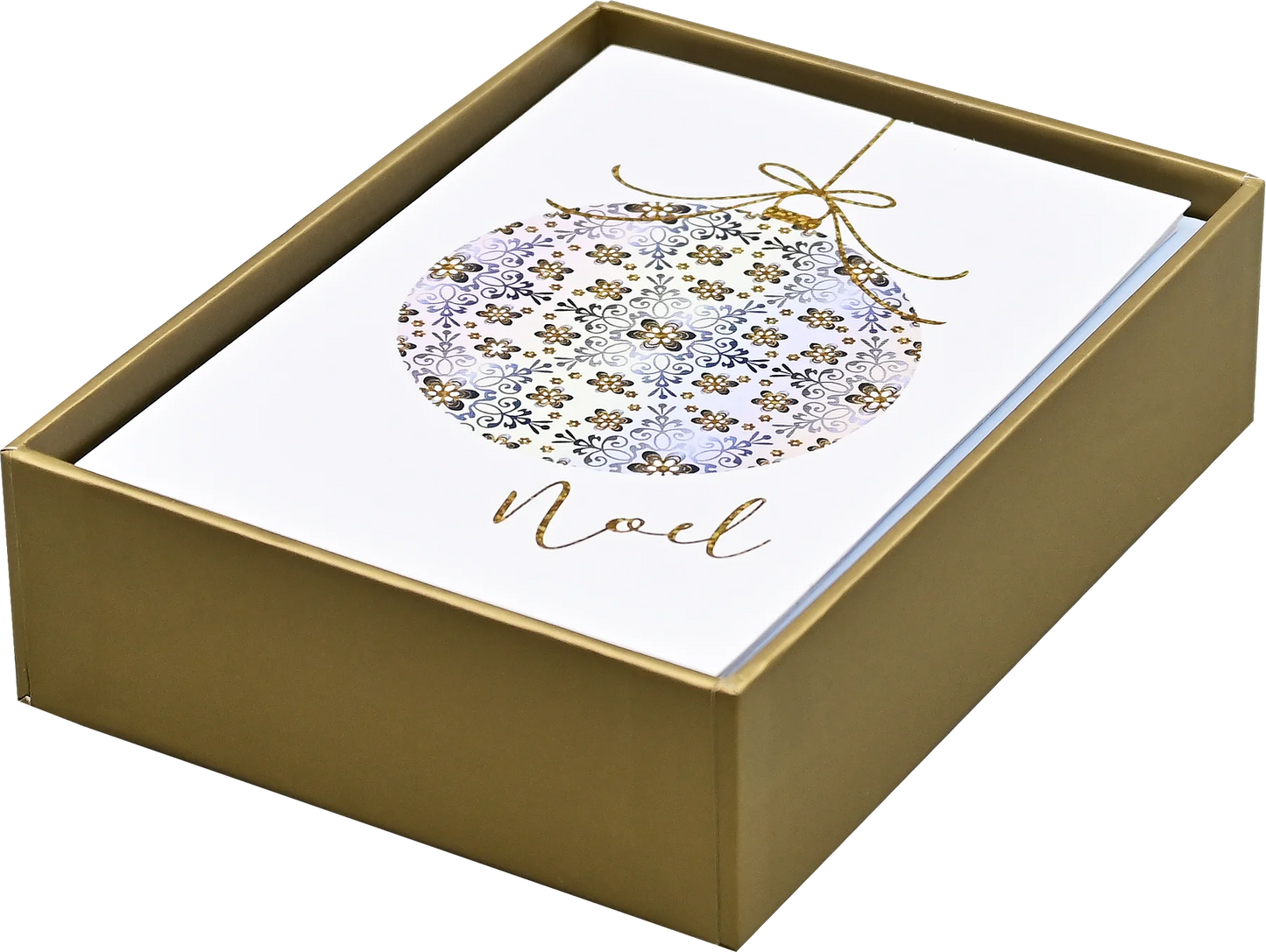 Filigree Ornament Holiday Half Boxed Cards