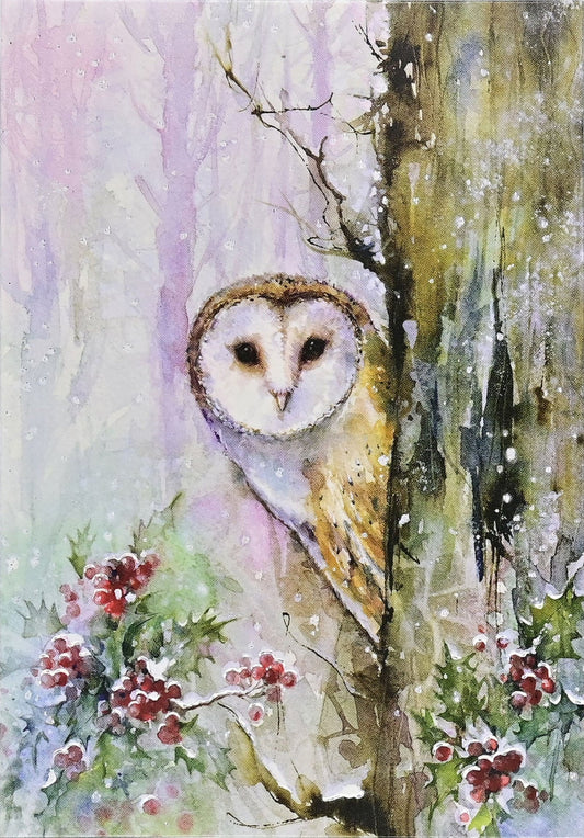 Woodland Owl Holiday Half Boxed Cards