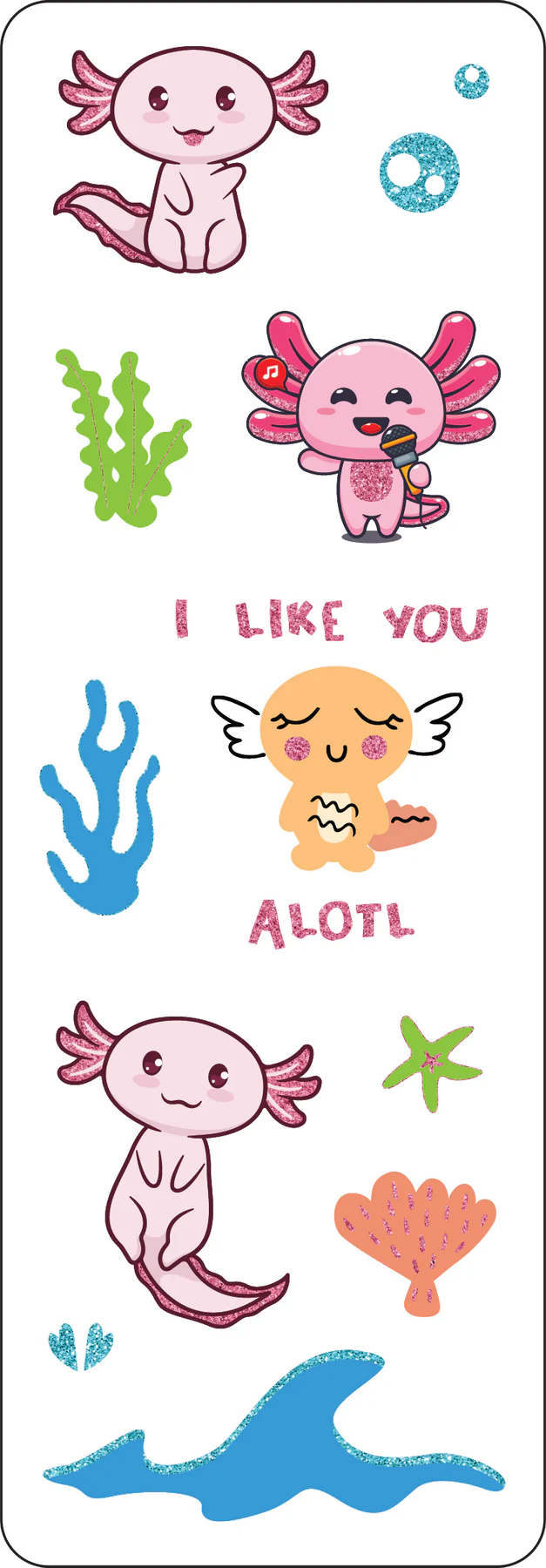 Axolotls Sticker Set