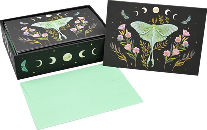 Luna Moth Blank Boxed Cards