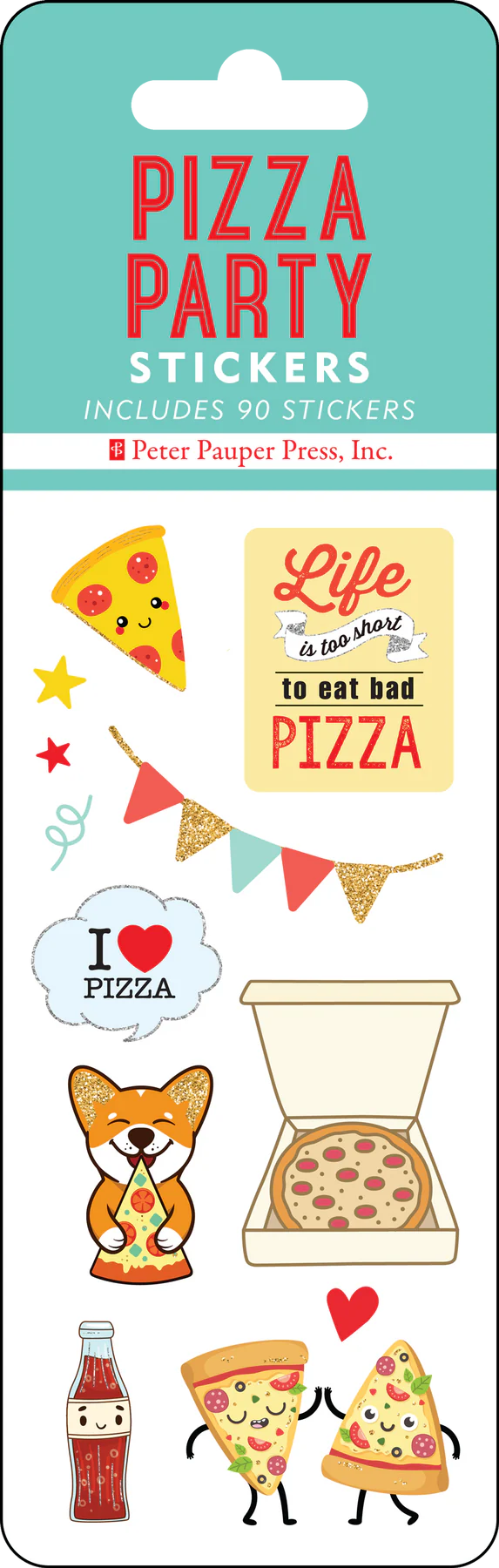 Pizza Party Sticker Set