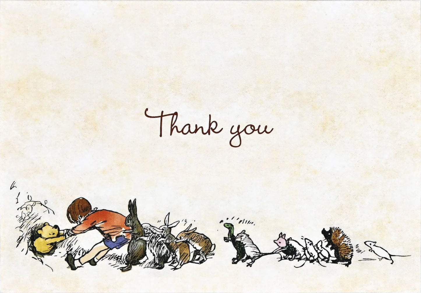 Pooh Bear Thank You Boxed Cards