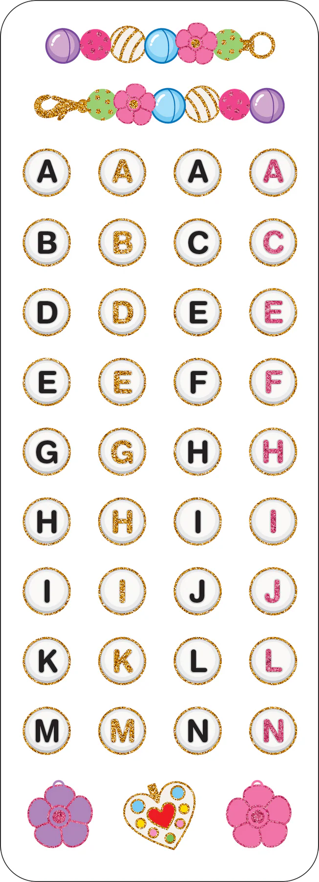 Friendship Bracelets Sticker Set