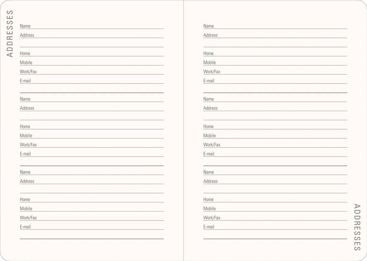 2027 Watercolour Treescape Weekly Planner