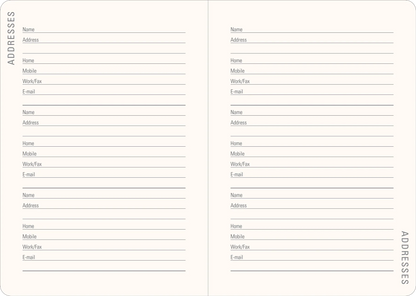 2027 Floral Watercolour Weekly Planner