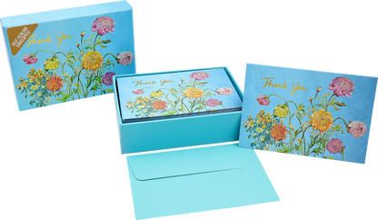 Garden Blooms Thank You Boxed Cards