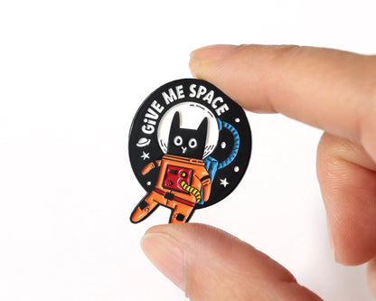 @72 Astronaut Cat Enamel Pin