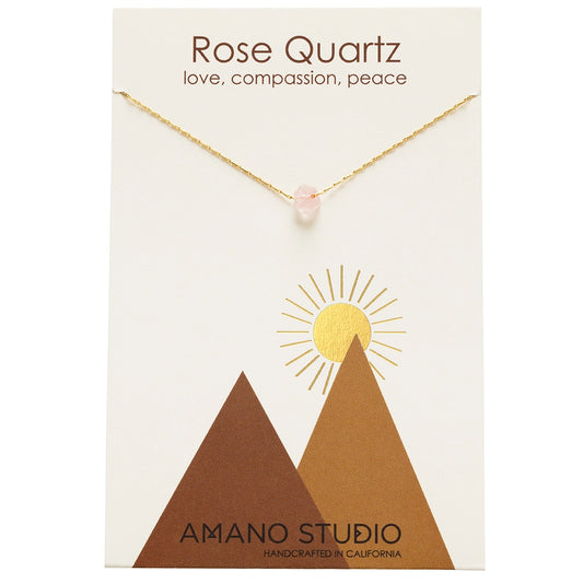 Healing Stones Rose Quartz Necklace