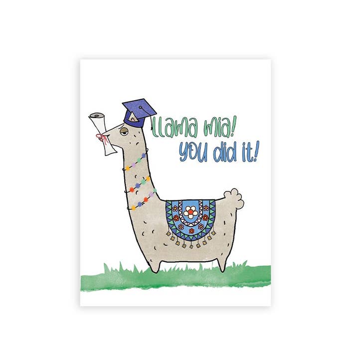 Llama Mia! Graduation Card