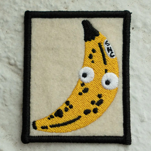 #38 Googly Banana - Felt Sticky Patch