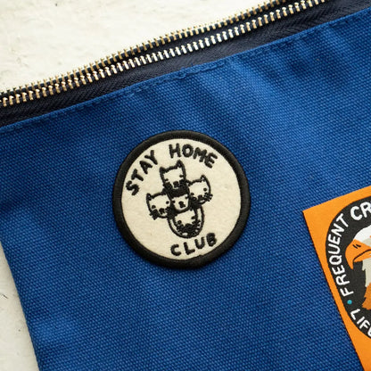 #59 Stay Home Club  Logo Felt Sticky Patch